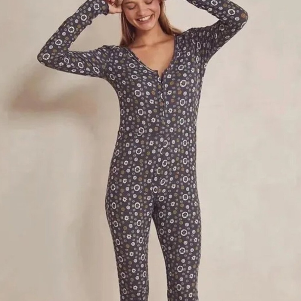 Free People Intimately Home Alone Long Johns Size small